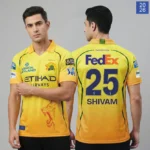 Official CSK 2026 Match Jersey – Shivam Dube (25)